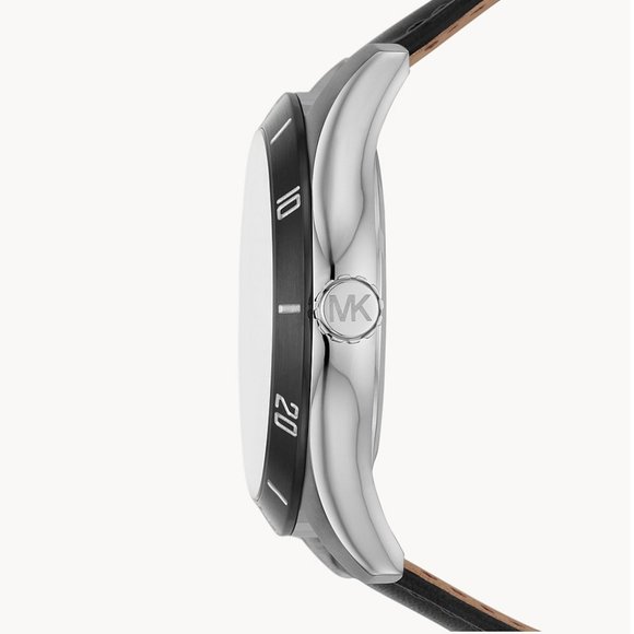 NWT MICHAEL KORS Layton Three-Hand Date Leather MK8854 Watch - Picture 9 of 10